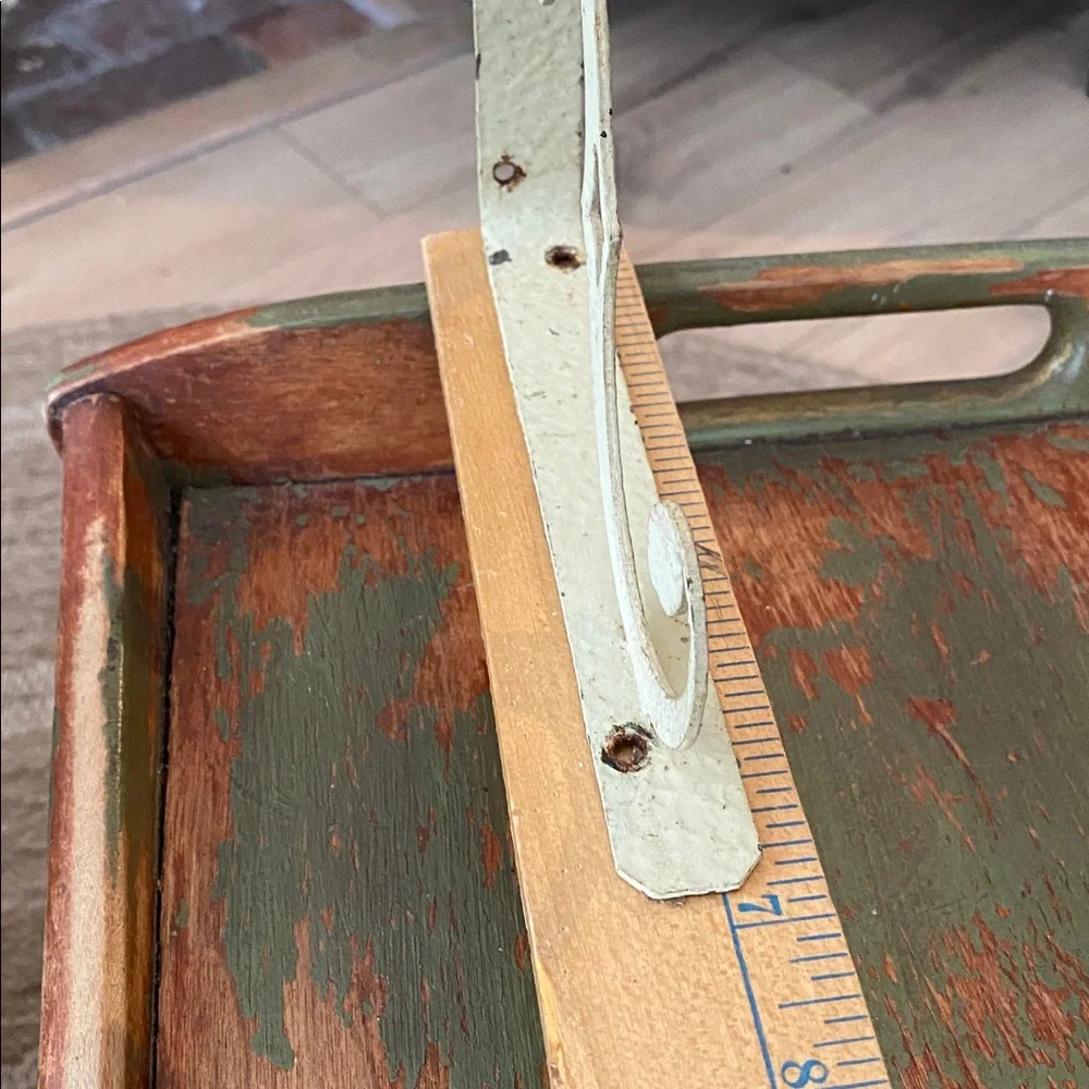 Vintage White Metal Scroll Shelf Brackets Pair Rustic Farmhouse Wall Brackets